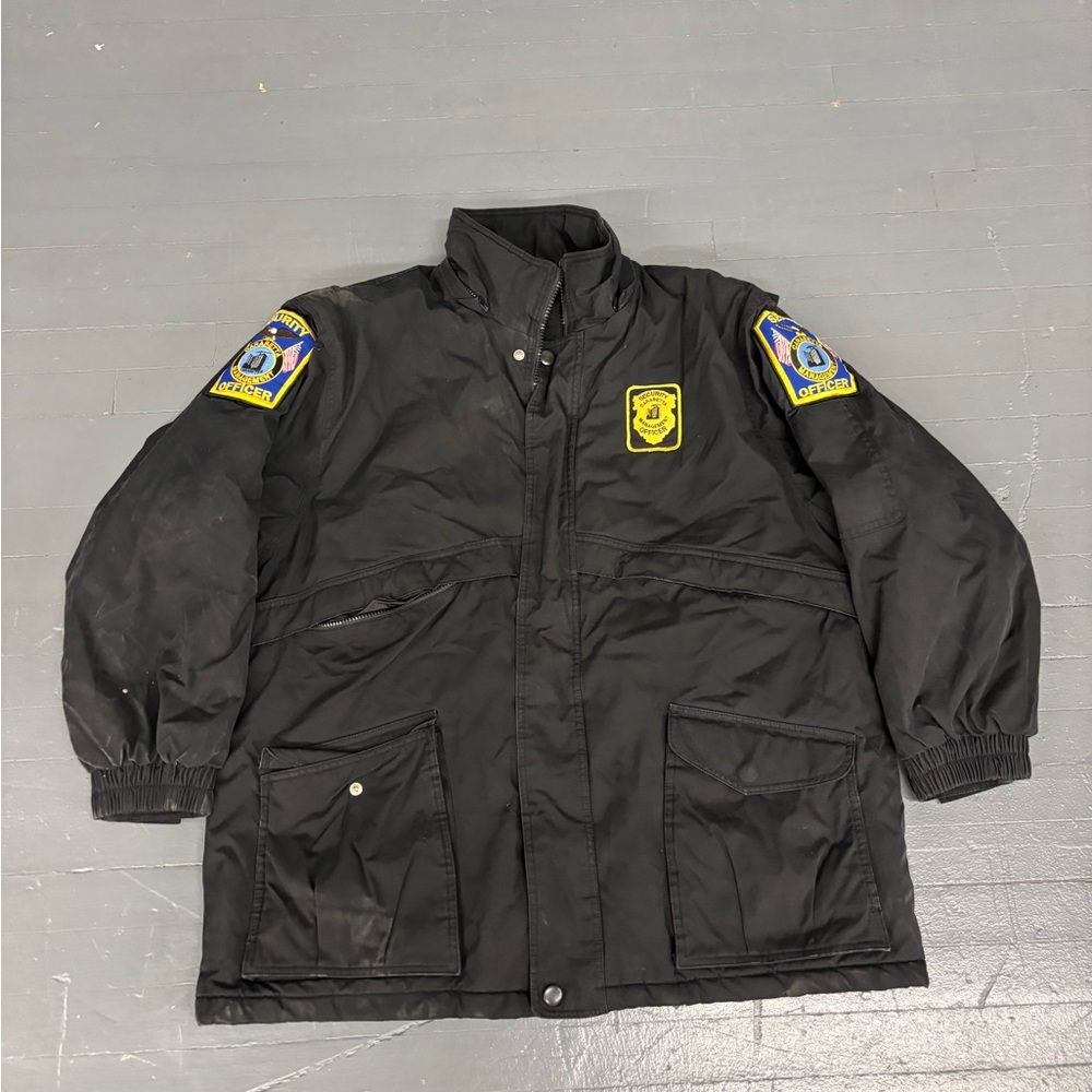 Vintage Red kap security officer workwear heavy utility winter outdoors jacket